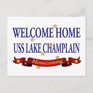 Carte Postale Bienvenue Accueil Lac Champlain