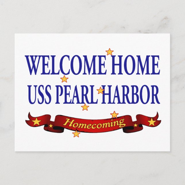 Carte Postale Bienvenue Accueil USS Pearl Harbour (Devant)