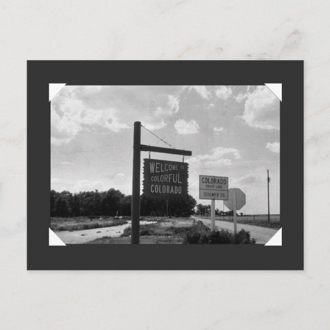 Carte Postale Bienvenue au Colorado coloré (Devant)