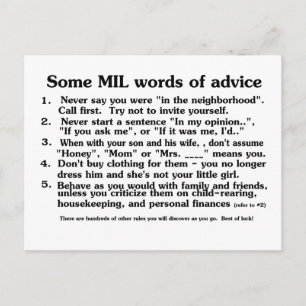 Carte Postale Bienvenue au conseil du club Mère en Droit