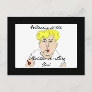 Carte Postale Bienvenue au conseil du club Mère en Droit