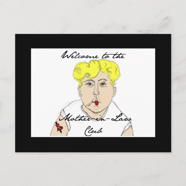 Carte Postale Bienvenue au conseil du club Mère en Droit (Devant)