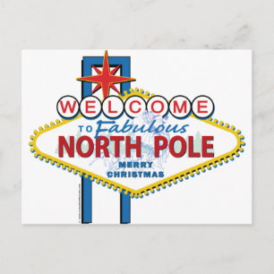 Carte Postale Bienvenue au fabuleux pôle Nord