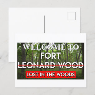 Carte Postale Bienvenue Au Fort Leonard Wood Perdu Dans Les Bois