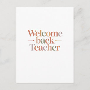 Carte Postale Bienvenue au professeur