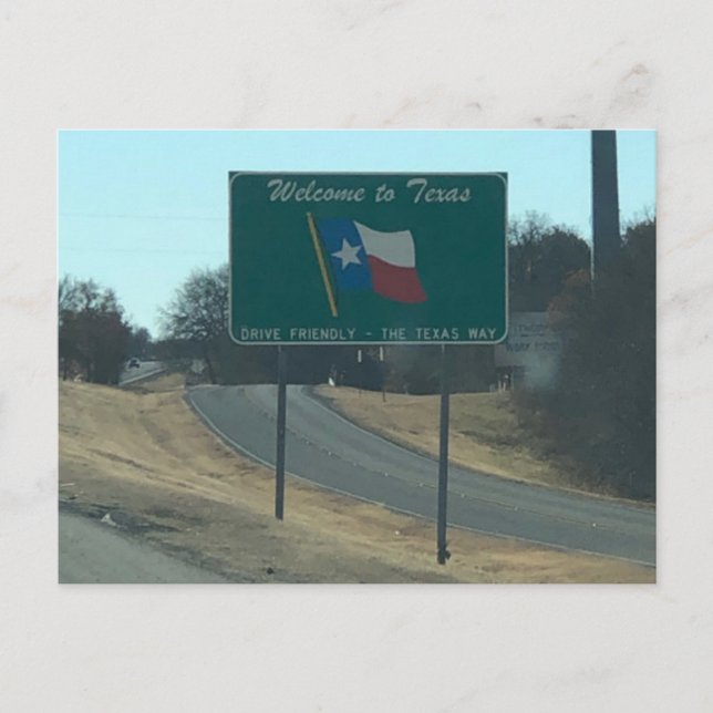 Carte postale Bienvenue au Texas (Devant)