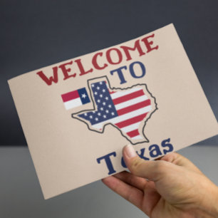 Carte Postale Bienvenue au Texas