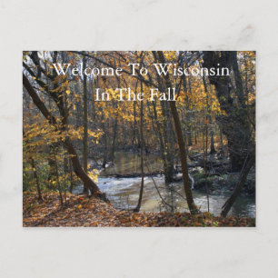Carte Postale Bienvenue Au Wisconsin À L'Automne