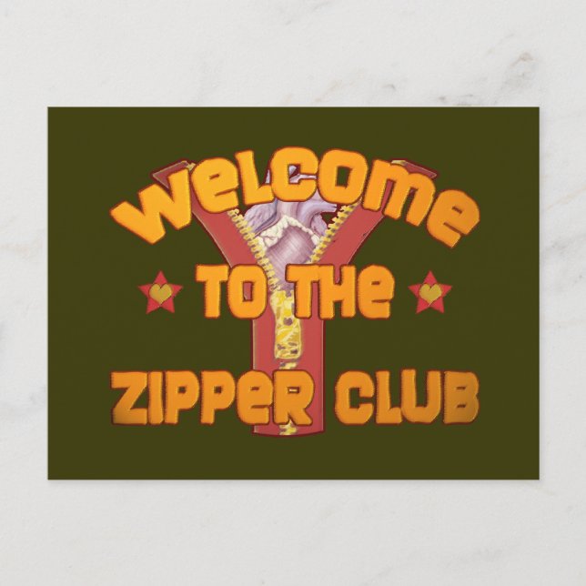 Carte Postale Bienvenue au Zipper Club (Devant)