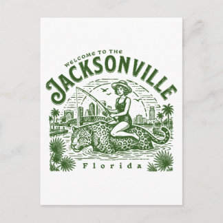 Carte Postale Bienvenue aux Jacksonville Jaguars Ville Floride