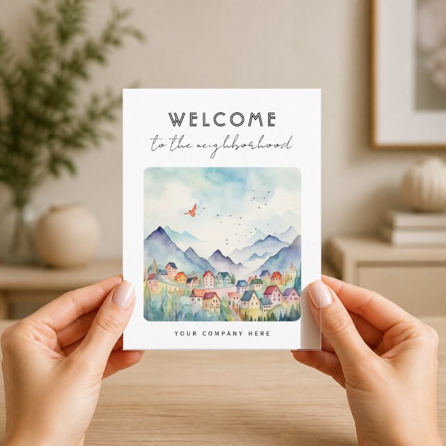 Carte Postale Bienvenue dans le quartier Blue Mountain Village (Créateur téléchargé)