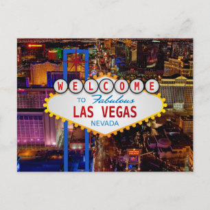 Carte Postale Bienvenue dans le voyage de LAS VEGAS