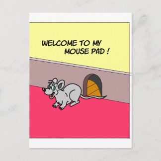 Carte Postale Bienvenue Dans Mon Pad Souris