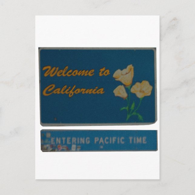 Carte Postale Bienvenue en Californie (Devant)