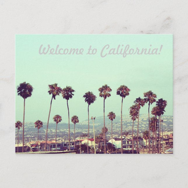 Carte Postale Bienvenue en Californie ! (Devant)
