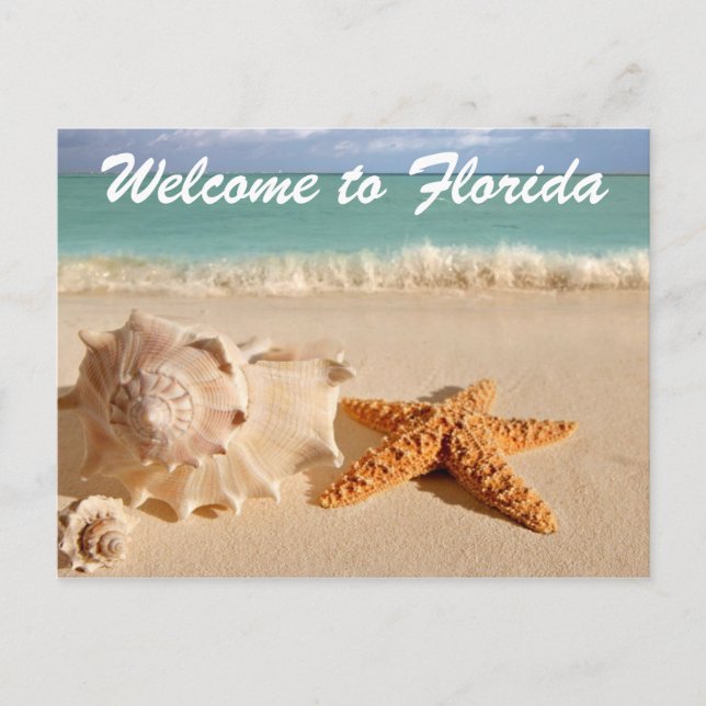 Carte Postale Bienvenue en Floride (Devant)