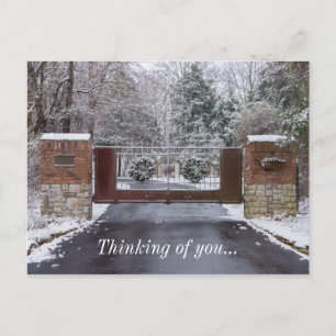Carte Postale Bienvenue En Hiver