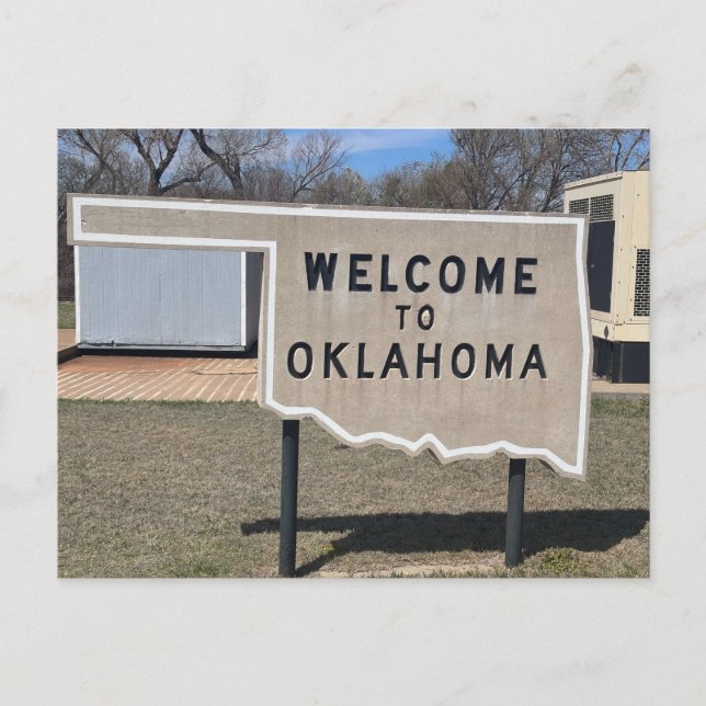 Carte Postale Bienvenue en Oklahoma (Devant)