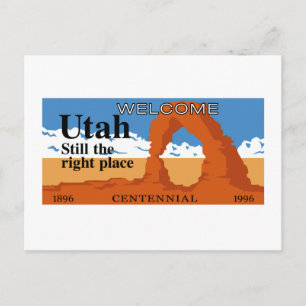 Carte Postale Bienvenue en Utah - USA