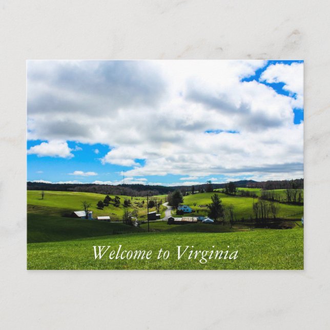 Carte Postale Bienvenue en Virginie 2 (Devant)