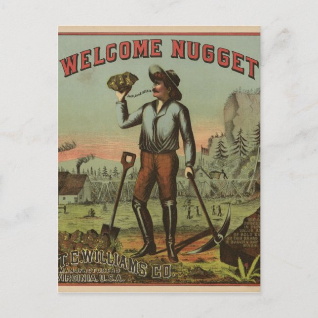 Carte Postale Bienvenue Nugget (Devant)
