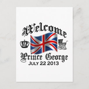 Carte Postale Bienvenue Prince George 22 juillet