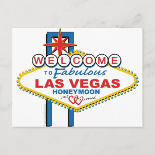 Carte Postale Bienvenue sur Fabulous Las Vegas Honeymoon