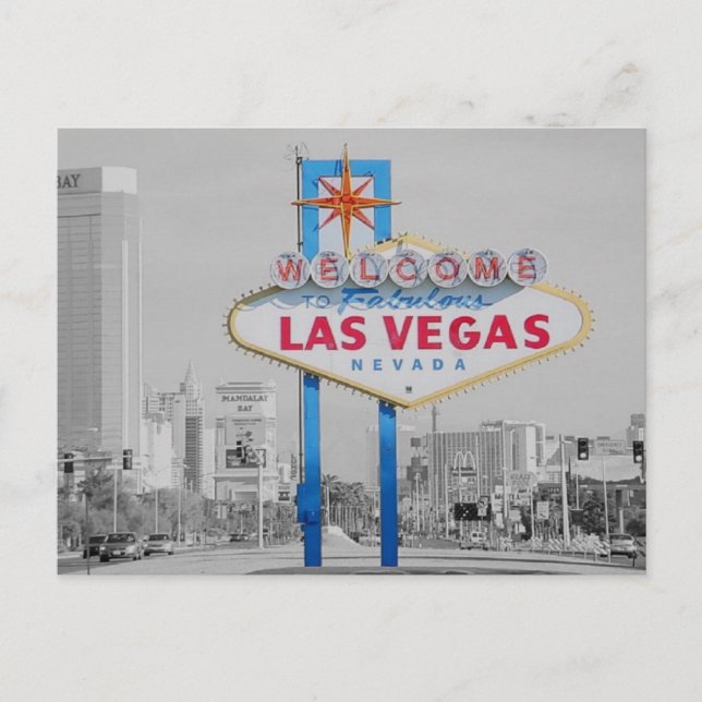 Carte Postale Bienvenue sur Fabulous Las Vegas Sign Postcard (Devant)