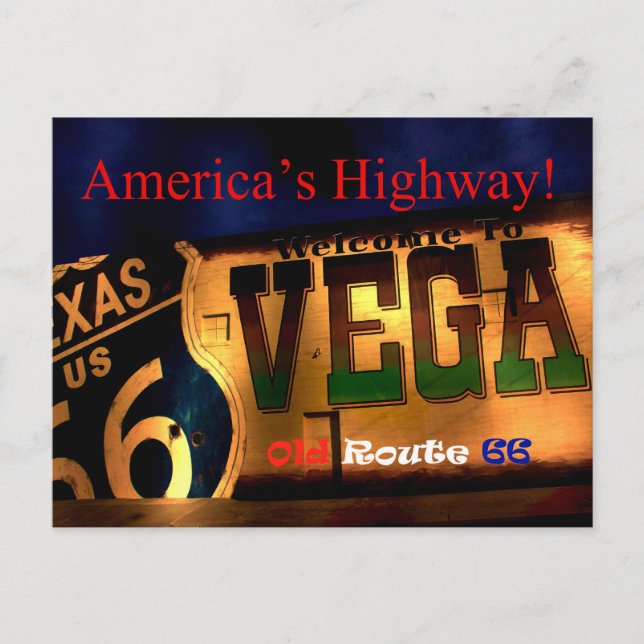 Carte Postale Bienvenue sur Vega Postcard (Devant)
