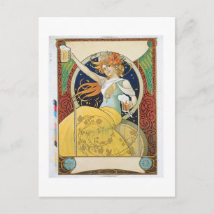 Carte Postale Bière Boisson Vintage et art