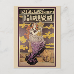 Carte Postale Biere de la Meuse par Marc Auguste Bastard