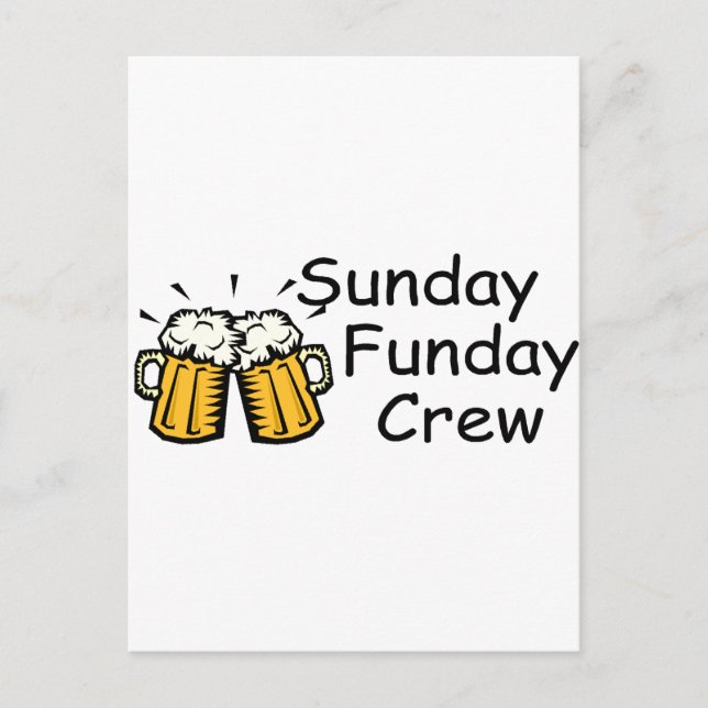 Carte Postale Bière de l'équipage du dimanche du jour (Devant)