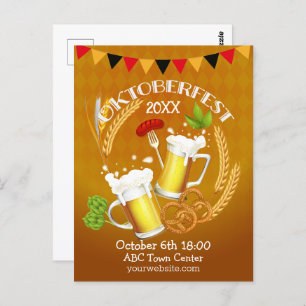 Carte Postale Bière de toiture Oktoberfest