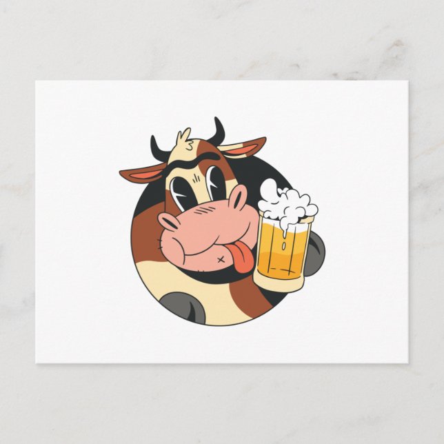 Carte Postale Bière de vache (Devant)