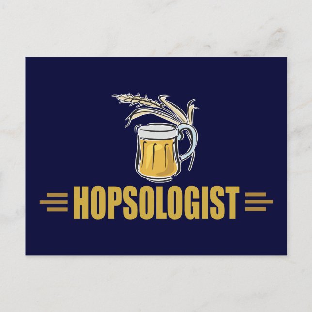 Carte Postale Bière drôle (Devant)