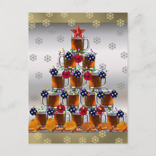 Carte Postale Bière et chips