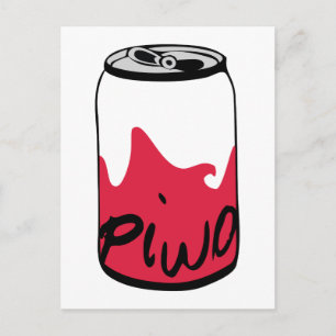 Carte Postale Bière polonaise (Piwo)