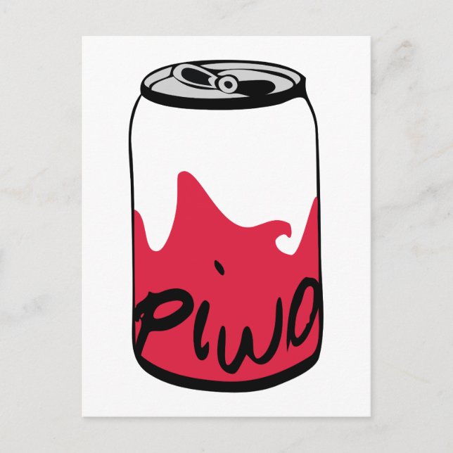 Carte Postale Bière polonaise (Piwo) (Devant)