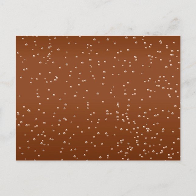 Carte Postale Bière Racine avec minuscules bulles Art Arrière -  (Devant)