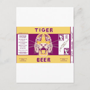 Carte Postale Bière tigre Manhattan brassant Chicago Illinois Ca
