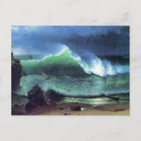 Bierstadt - mer d'Emeraude, peinture d'art,