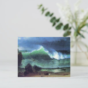 Carte Postale Bierstadt - Mer émeraude, peinture d'art fin,