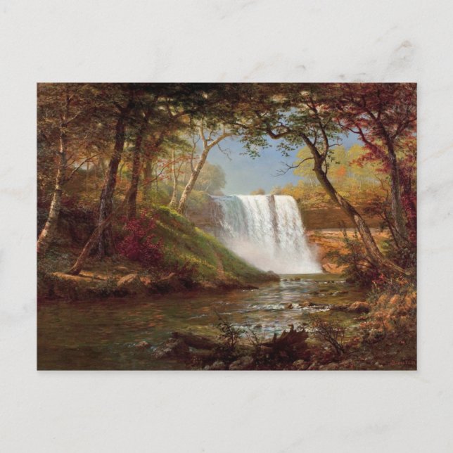 Carte Postale Bierstadt Minnehaha Falls Painting (Devant)