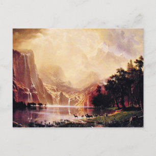 Carte Postale Bierstadt - Parmi les montagnes de la Sierra Nevad