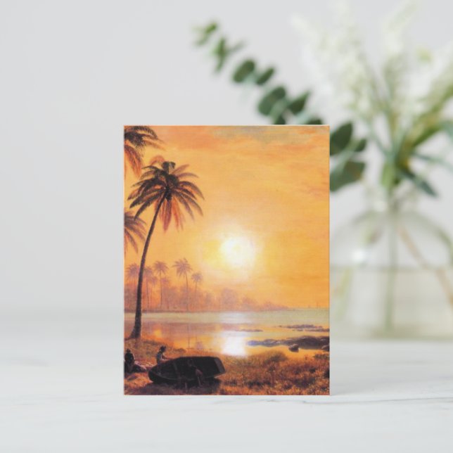 Carte Postale Bierstadt - Paysage Tropical (Debout devant)