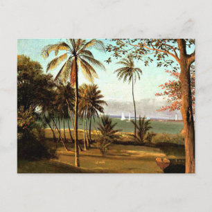 Carte Postale Bierstadt - Scène de Floride, peinture d'art fin,