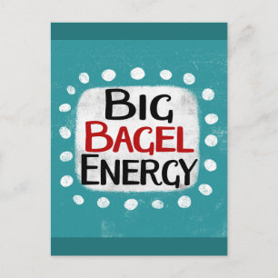 Carte postale Big Bagel Energy