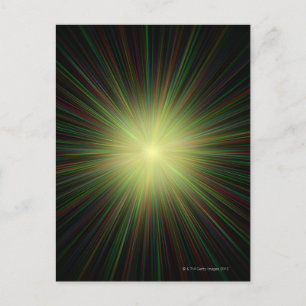 Carte Postale Big Bang, dessin conceptuel d'ordinateur.