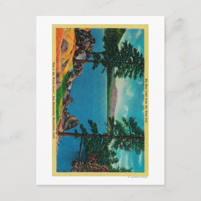 Carte Postale Big Bear Lake du West End (Devant)