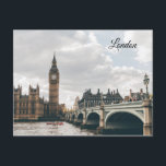 Carte Postale Big Ben à Londres<br><div class="desc">Une pièce emblématique pour rendre vos salutations plus uniques.</div>